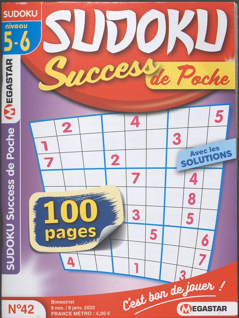 Mg sudoku Success De Poche