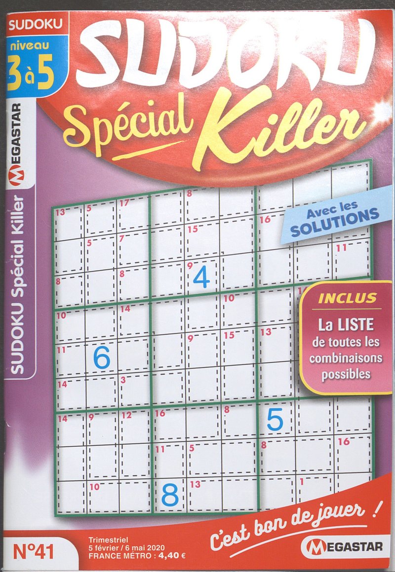 Mg sudoku Sp cial Killer