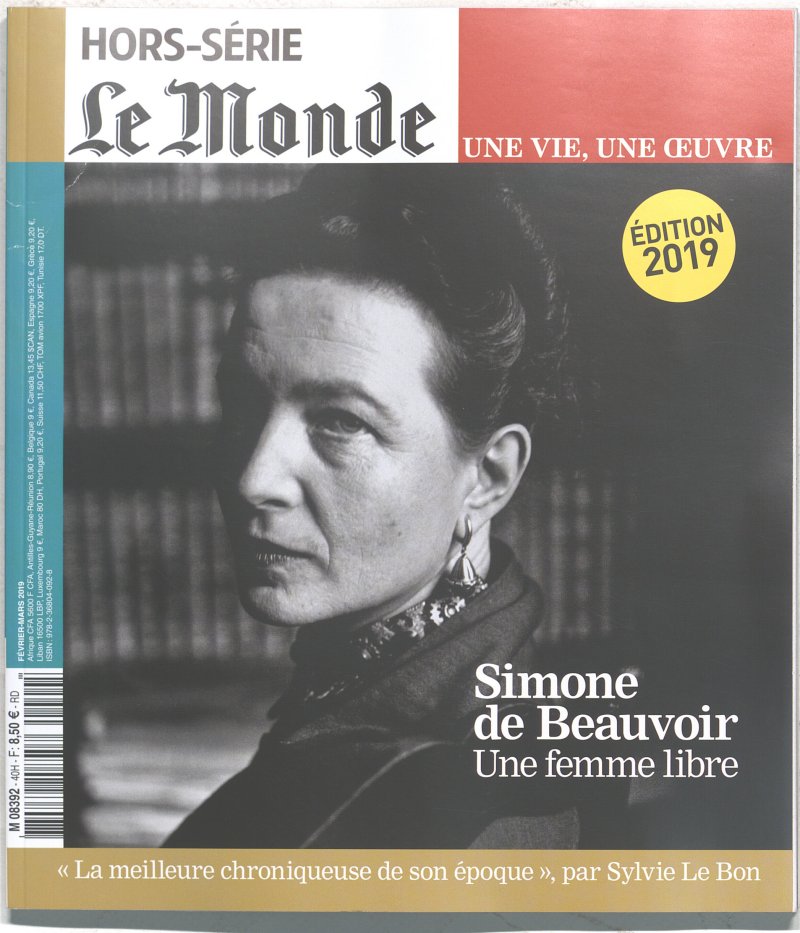 Simone De Beauvoir Livre Le Plus Connu Le Monde Hs Une Vie Une Oeuvre Hors-série